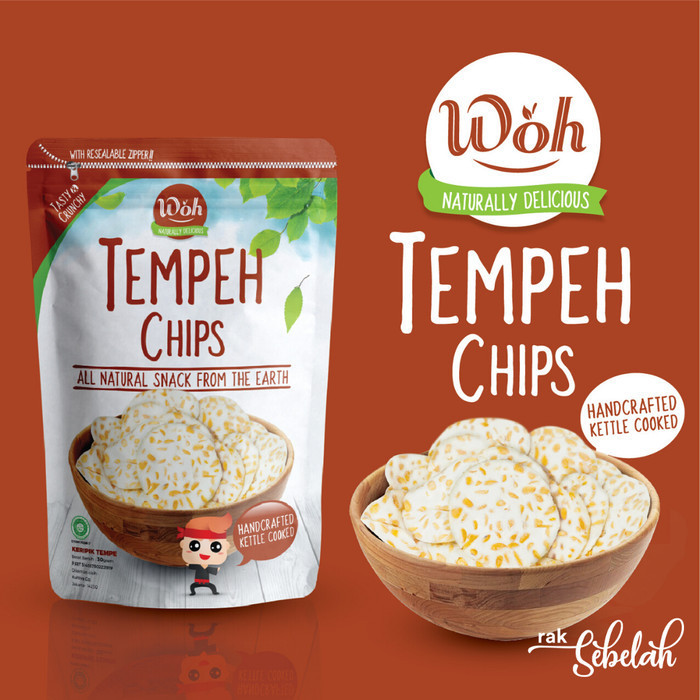 

TERMURAH Keripik Tempeh Chips Woh 100gr