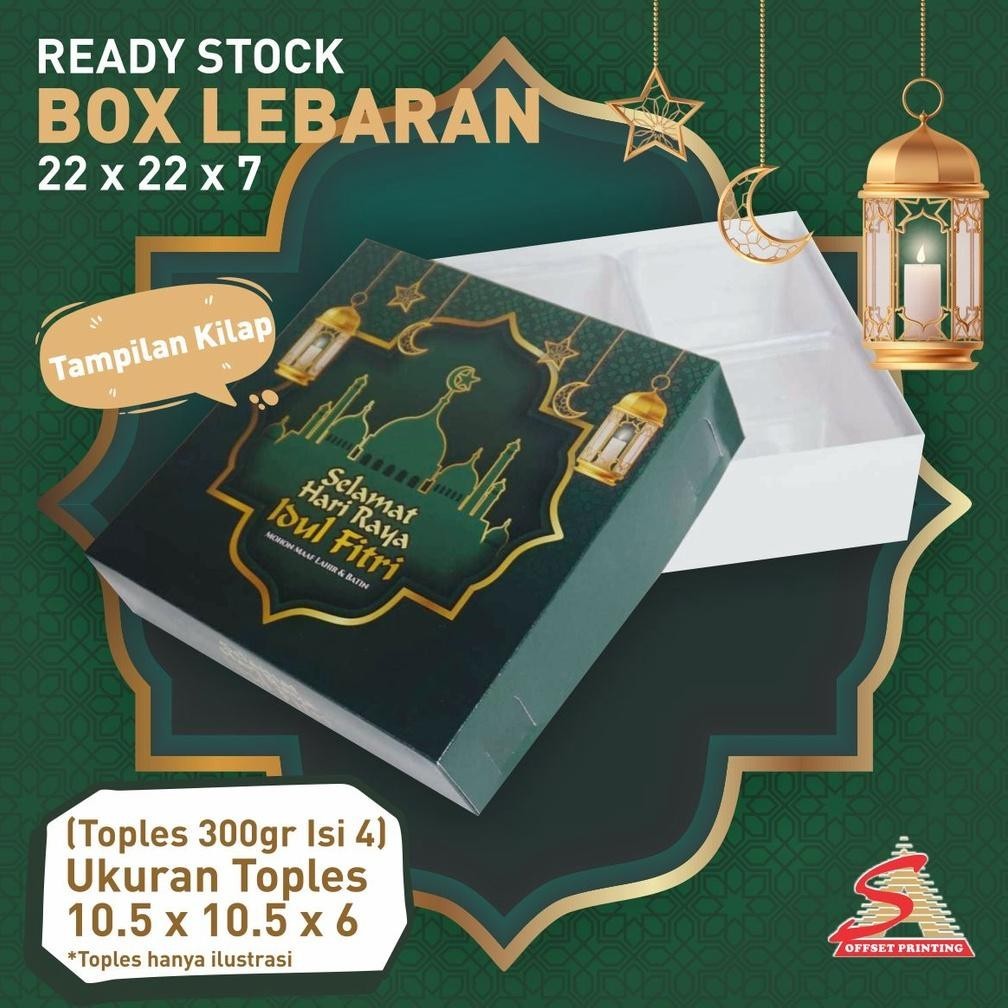 

Ready>>> 22 X 22 X 7 Hampers Lebaran/Box Lebaran/Box Kue Kering/Dus Idul Fitri