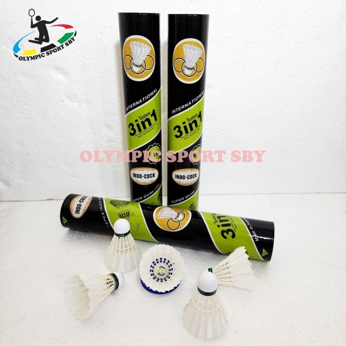 shuttlecock indocock 3in1 hijau