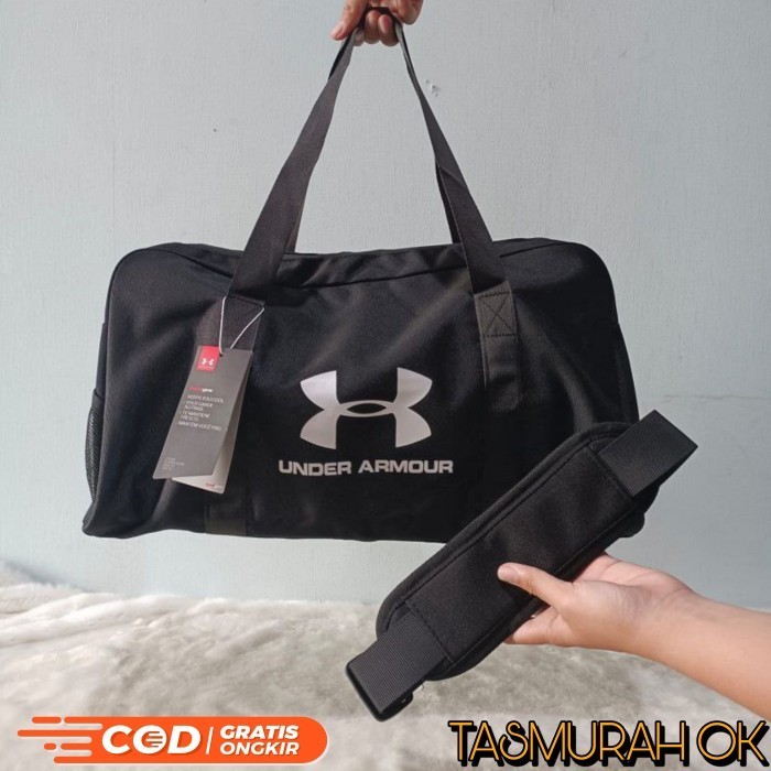 Tas Selempang Gym Olahraga Travel Bag Baju Kanvas Pria Wanita Branded