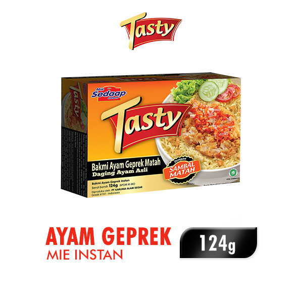 

Sedaap Tasty Mie Instan Bakmi Ayam Geprek Bag 124 gr