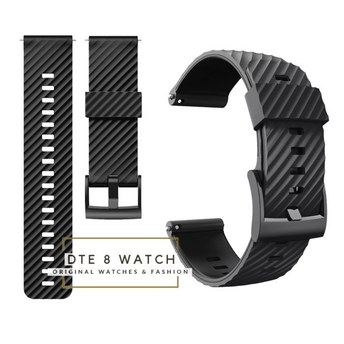 STRAP JAM TANGAN SILIKON RUBBER 24MM VT QUICK RELEASE