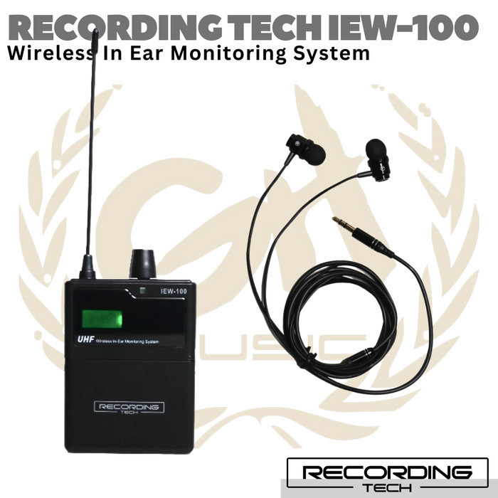 Recording Tech Iew-100 Wireless Receiver Iem Iew100 Rx