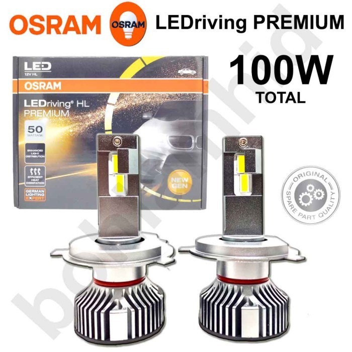 Lampu Mobil Led Osram H4 Hi/Lo 50W Osram Premium Ledriving Grs 1Thn