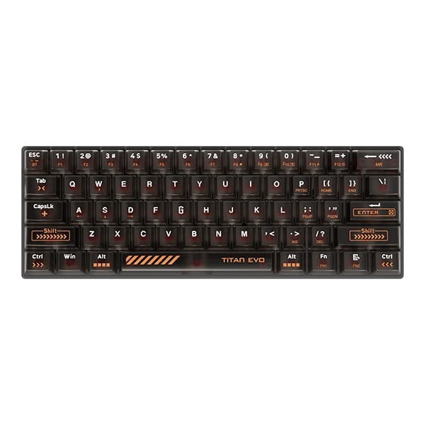 Gamen Titan Evo Rgb Wireless Gaming Keyboard 3In1 Connection