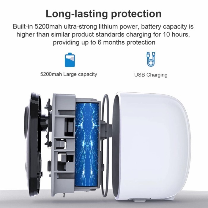 Ip Camera Cctv Portable Baterai Teknobi Cg6 Ai Waterproof Wireless