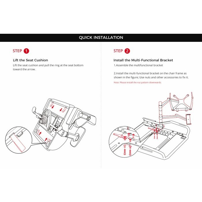 Dxracer Multifunctional Bracket For Master/Air/Gladiator/King Series