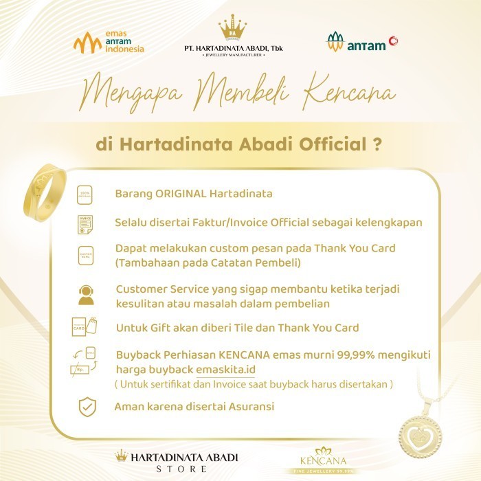 Perhiasan Kencana - Antam X Hartadinata Liontin Zodiakk Kadar 99.99%