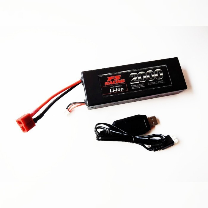 Baterai Li-Ion 2000mah + Charger copotan FS Racing Freemen