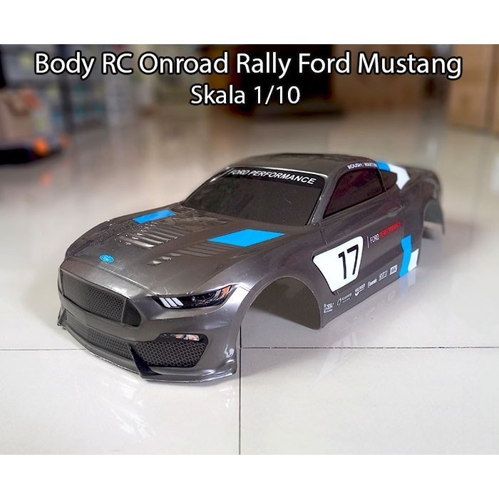 Body RC Onroad Rally Ford Mustang Skala 1/10