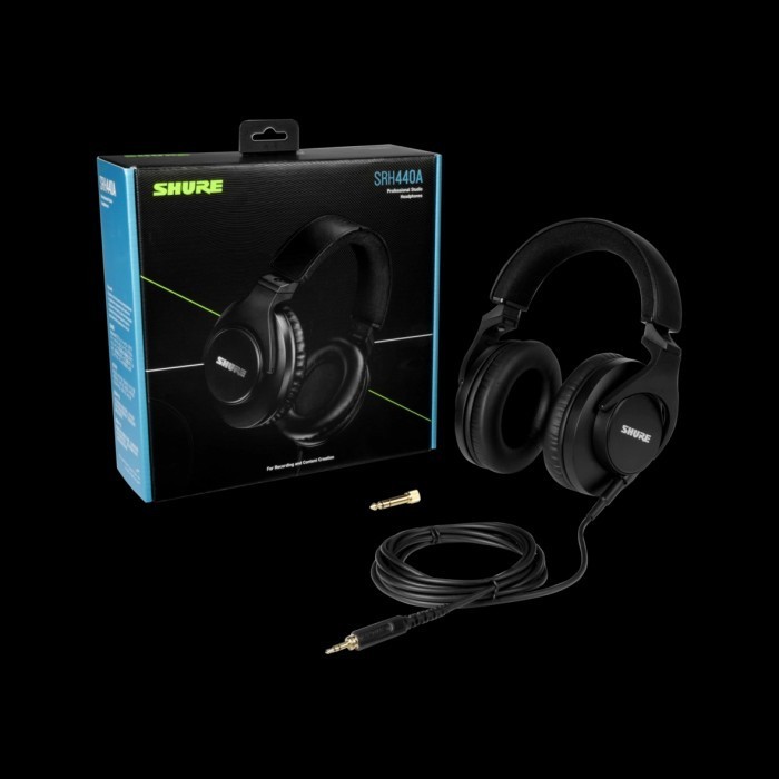 Shure Srh440A / Srh 440A / Srh 440 A Professional Studio Headphones