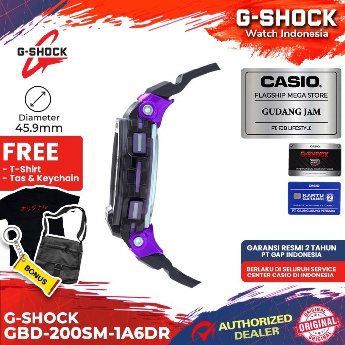 G-Shock Gshock Gbd-200Sm-1A6Dr Gbd-200Sm Gbd-200 Gbd200Sm Gbd 200Sm