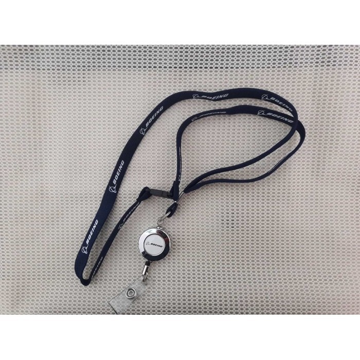 

Lanyard/ Tali ID Card Boeing Navy Retractable Official Merchandise
