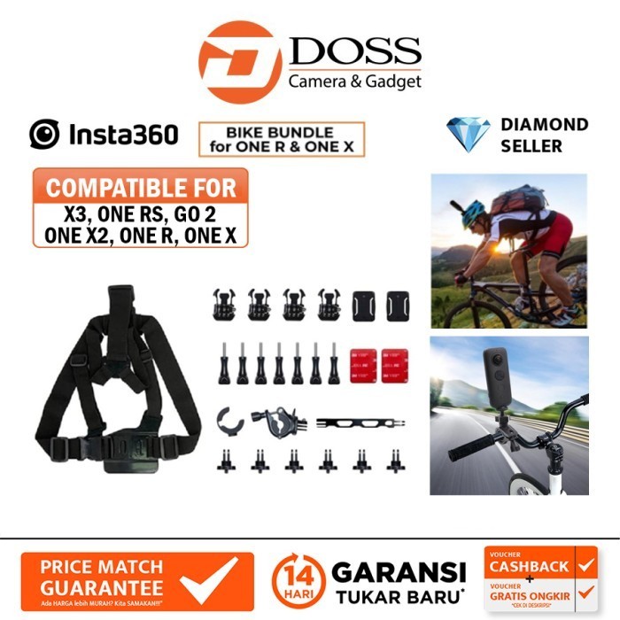 Insta 360 Bike Bundle One X & One R Original / Insta 360 One R Twin