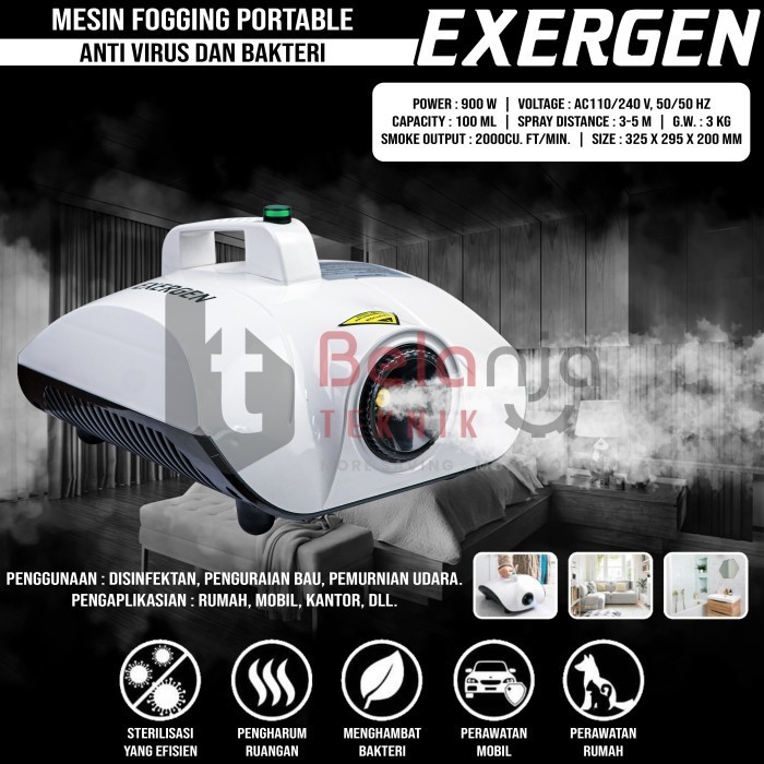 Exergen Cold Fogging Uap Machine Mesin Fogger Pengasapan Xg900 Xg 900