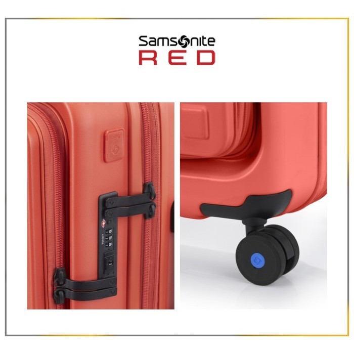 Samsonite Red Label Koper Hardcase Toiis M Large 28 Inch - Sunset Red