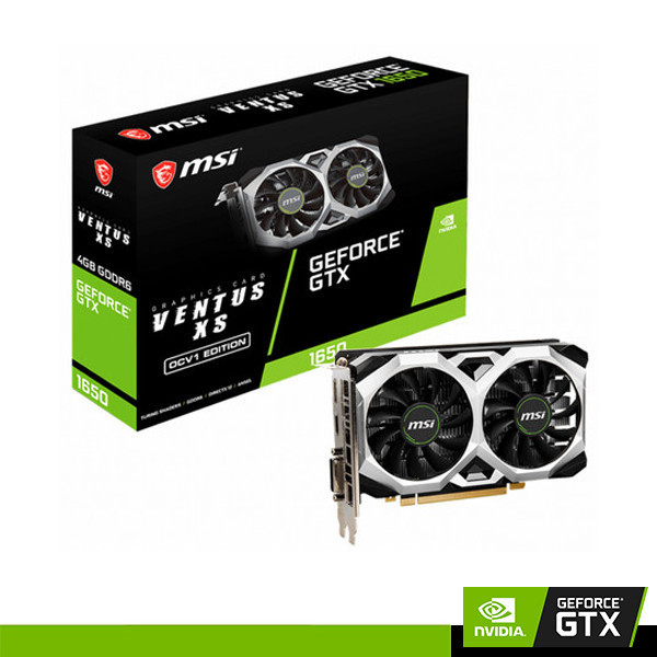 Msi Gtx 1650 D6 Ventus Xs Ocv1 4Gb Ddr6 Vga Card Nvidia Geforce