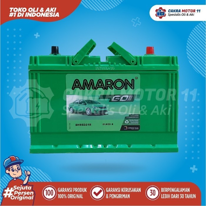 Aki Isuzu Mux Amaron Go 95D31R 75Ah