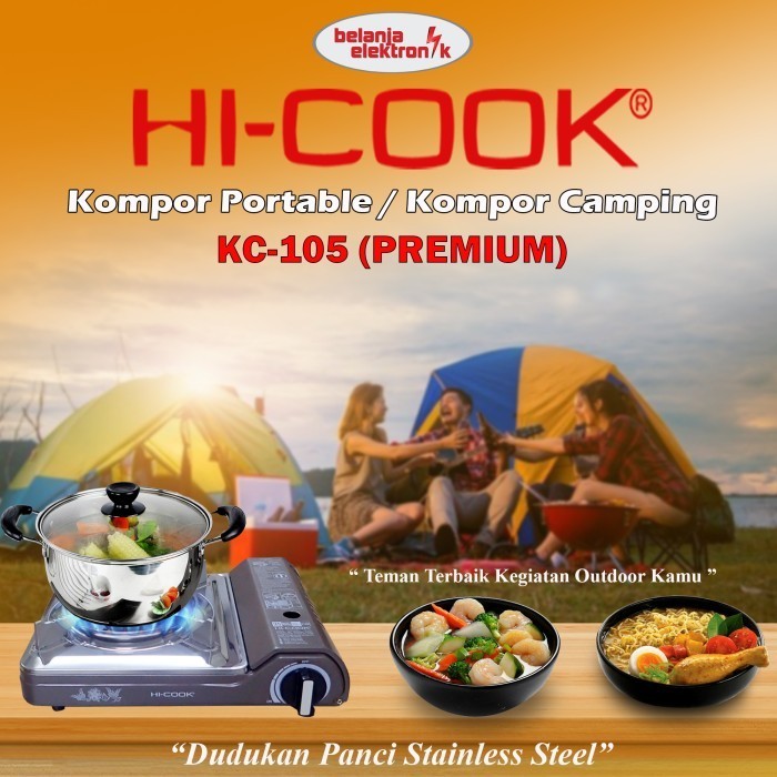 Kompor Portable / Kompor Camping Hi-Cook Kc-105 Premium