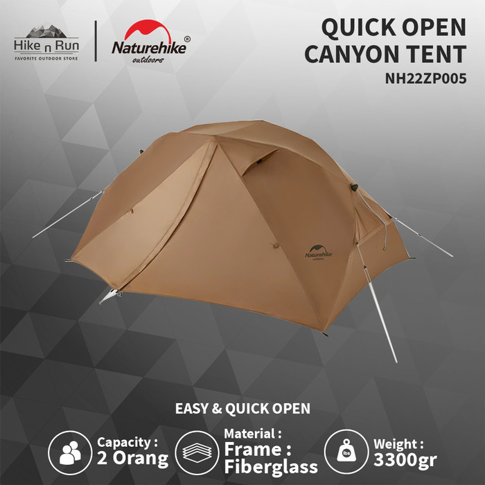 Tenda Camping Pop Up Naturehike Nh22Zp005 Quick Open Canyon Tent