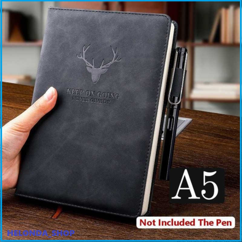 

PROMO Buku Catatan Kerja Notebooks Cover Kulit Jurnal PU Kertas A5 Hitam - Baby Blue SEBELUM KEHABISAN