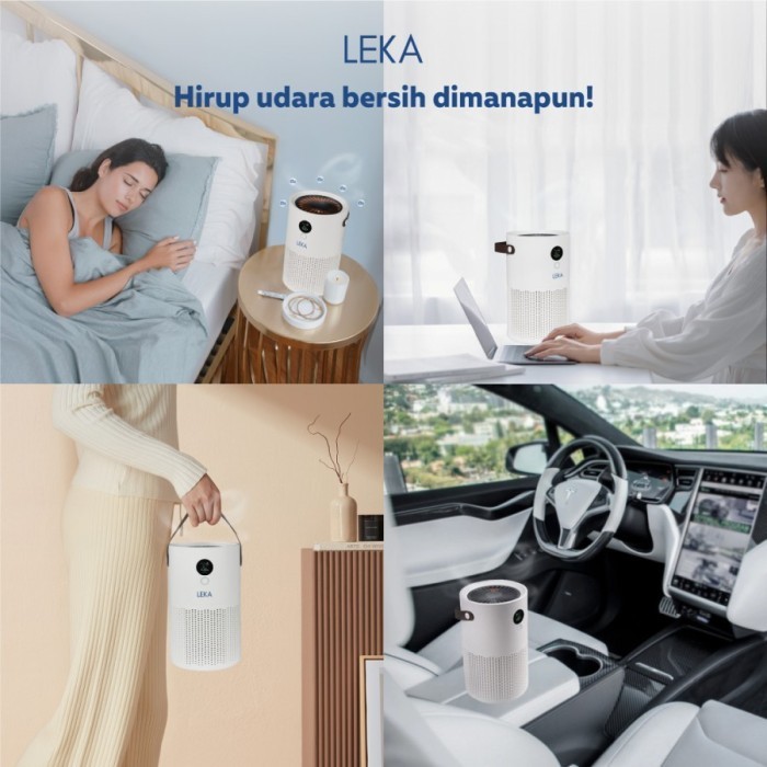 Leka Ap7809 Rechargeable Air Purifier - Hepa13 Filter Uvc Ion Portable