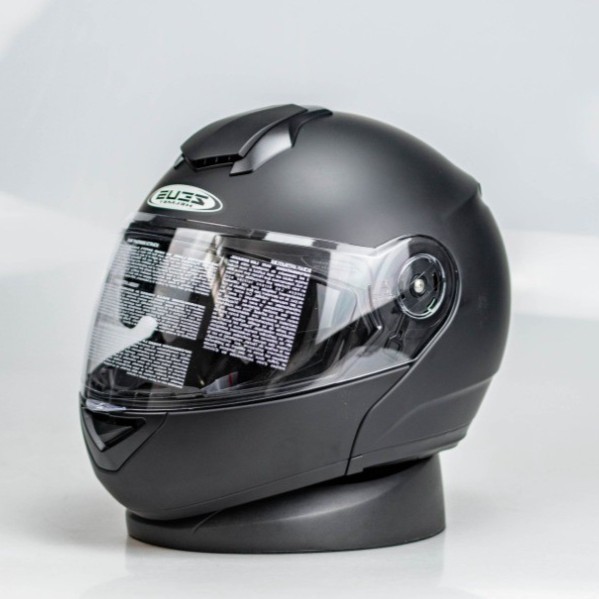 Zeus Zs-3050 Matt Black Helm Modular Zeus Helm Full Face Zs3050