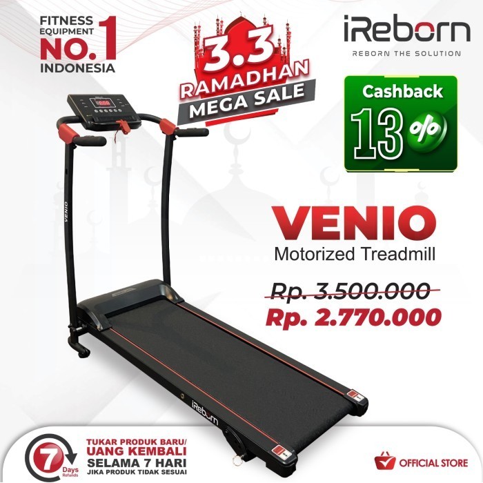 Alat Fitness Treadmill Elektrik Ireborn Venio
