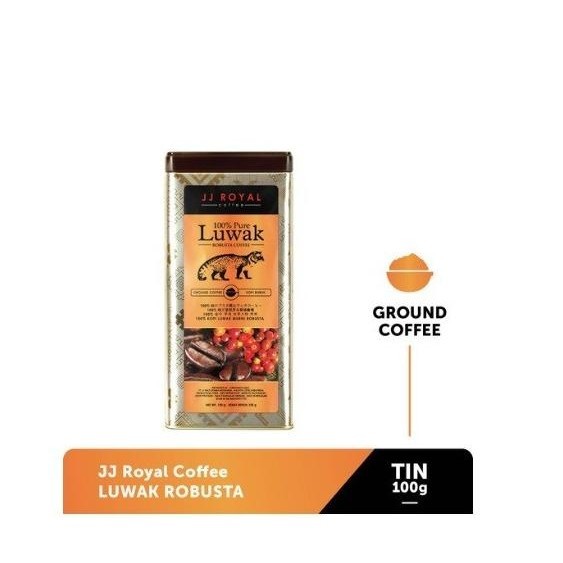 

JJ ROYAL PURE LUWAK COFFEE KOPI BUBUK ROBUSTA TIN 100 GR