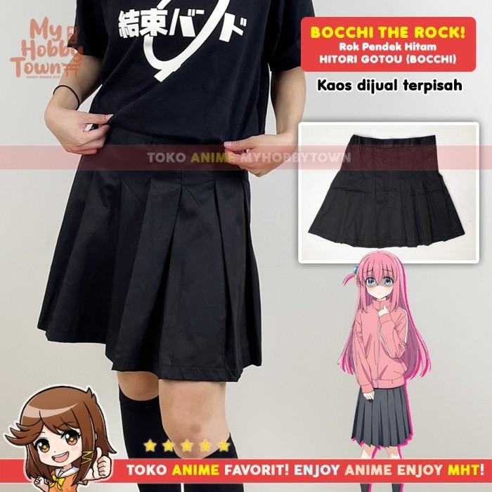 [Best Seller] Rok Cosplay Bocchi Hitori Gotou Gotoh Anime Bocchi The Rock Hitam