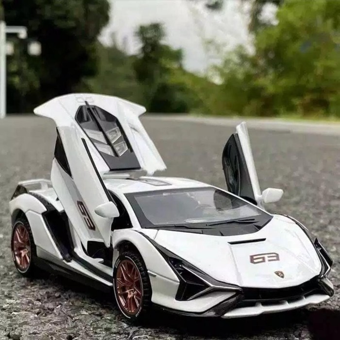 Diecast Miniatur Mobil Lamborghini Sian Skala 1:32 Metal Collection