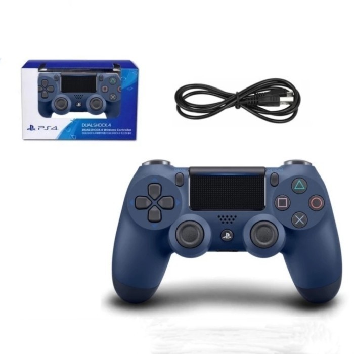 Stik Ps4 Op Midnight Blue Stick Ps4 Midnight Blue Plus Box & Kbl Chg