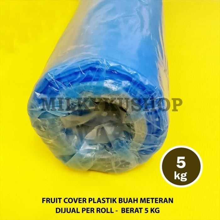 Fruit Cover Hd Roll Biru 5 Kg Plastik Meteran Pembungkus Buah Pisang