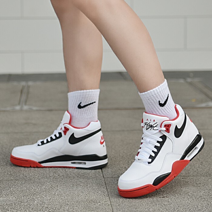 Sepatu Basket Air Flight Legacy White Red Bla Bnwb