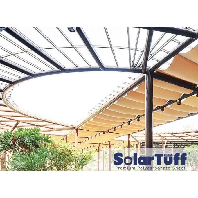 Material Asli Solartuff 6M Atap Kanopi Genteng Polycarbonate Pvc 6 Meter