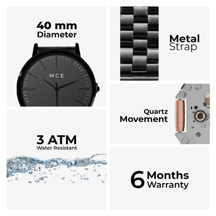 Jam Tangan Pria Mce Fortune Series Stainless