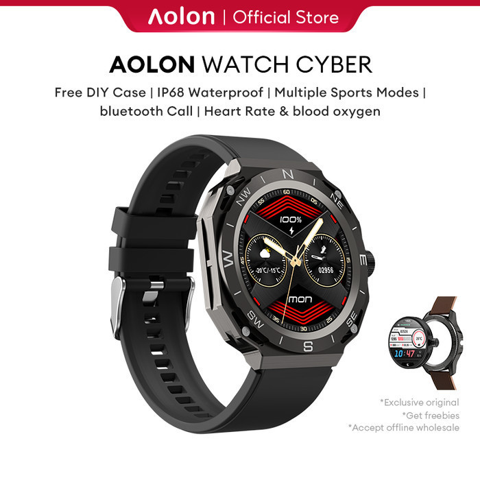 Aolon Cyber Smartwatch Original Double Bezel / Double Wrist Strap