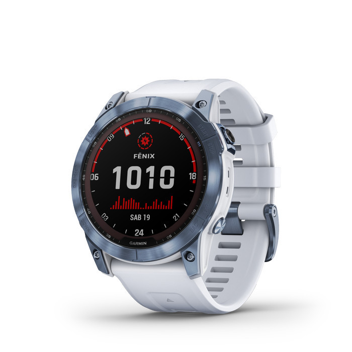 Garmin Fenix 7X Sapphire Solar - Mineral Blue Titanium