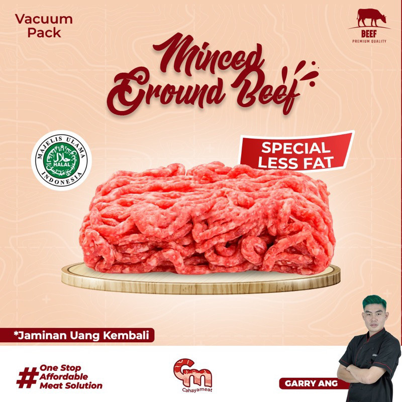 

Daging Giling Sapi Spesial Ausb Minced Ground Beef Import - Special Less Fat -Gratisongkir