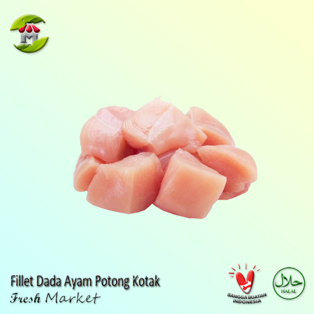 

Fillet Dada Ayam Potong Kotak 950Gr -Gratisongkir