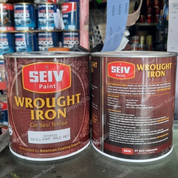 CAT PAGAR BESI TEMPA SEIV 1KG COPPER METALLIC WARNA TEMBAGA 1 KG