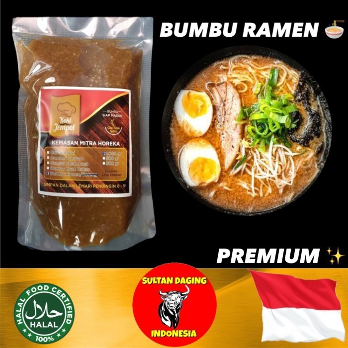 

Bumbu Ramen Instant Koki Jempol 1 Kg/ Bumbu Ramen Jepang Halal/ Soup