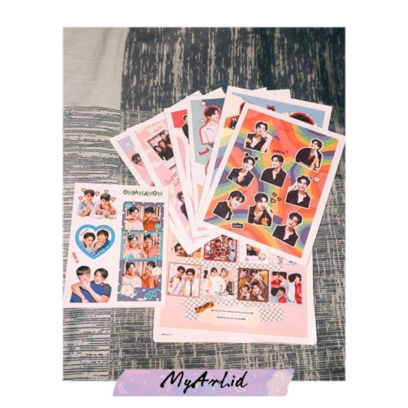 [Unofficial] Fanmade from Thailand Stickers Gemini, Fourth, Ohm, Nanon, Tay, Pond, Phuwin, Winny, Sa