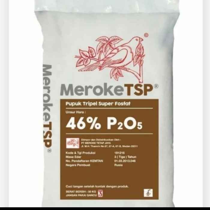 PUPUK MEROKE TSP 50 KG ORIGINAL KEMASAN PABRIK