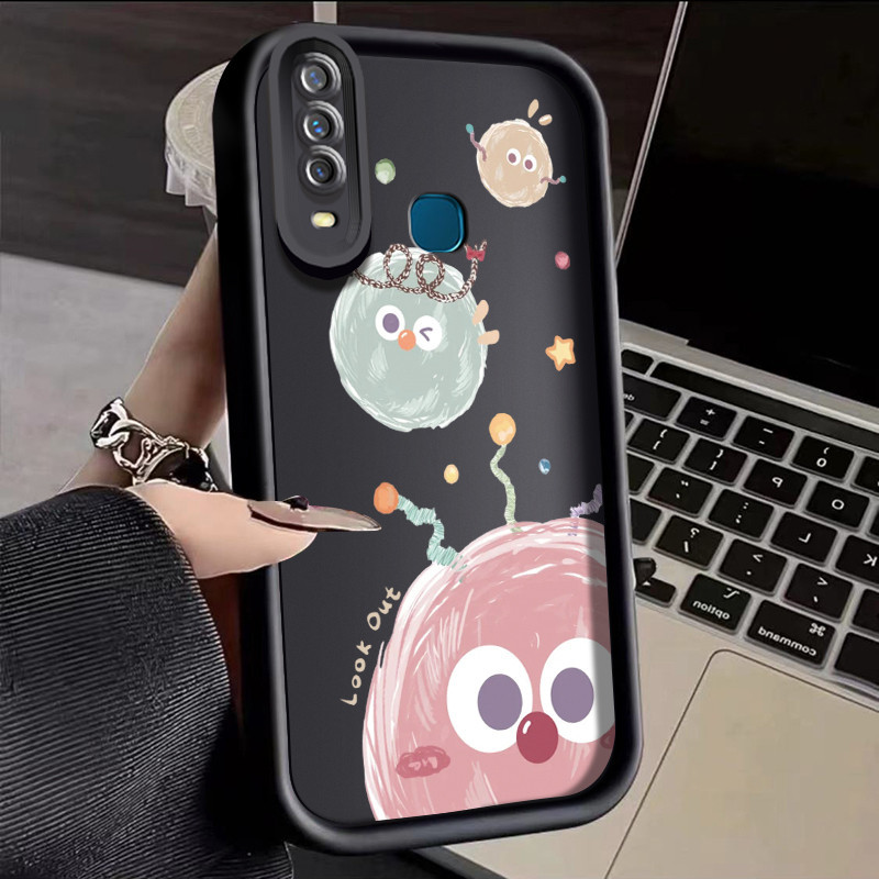 Casing Hp VIVO Y17 Y15 Y12 Y12i Y3 Y3s 2020 Case pola Bola berwarnat desain Casing HP lensa kamera S