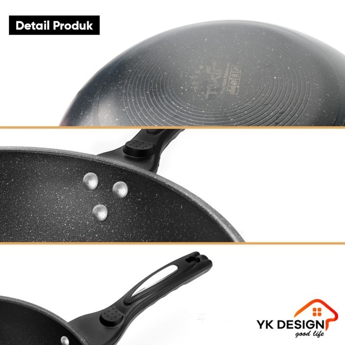 Tkis By Yk Design Wajan Penggorengan 32 Cm Anti Lengket Tk-822-A01