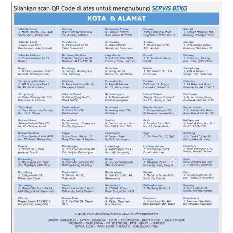 Beko Ac Air Conditioner 1/2 Pk Bsfsa 050 /051