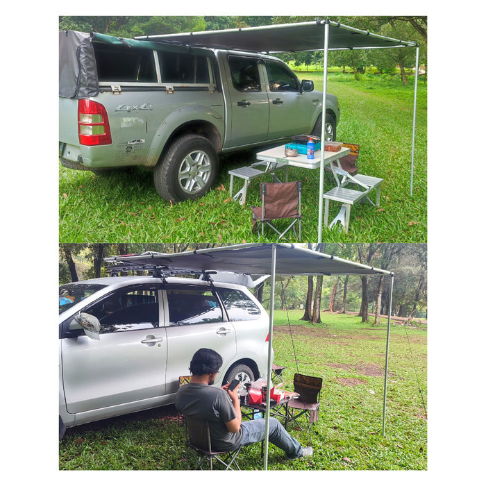 Tenda Mobil Side Awning Car Tent Portable Camping Universal