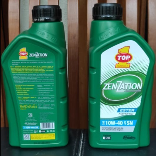 OLI MOBIL TOP 1 TOP ONE TOP1 ZENZATION SAE 10W-40 10W40 1 LITER
