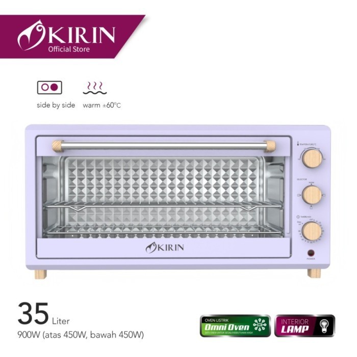 Kirin Oven Listrik Wide Beauty 35L - Kbo-350Wb